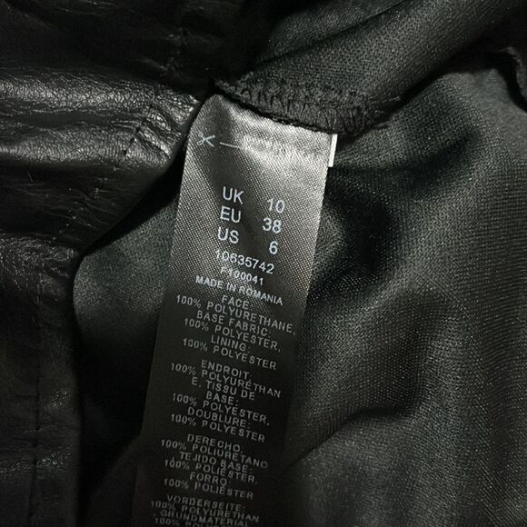 ASOS- 6. Faux Leather Overall Shorts - Picture 8 of 8